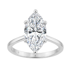 14K WHITE GOLD 3.00CT MARQUISE DIAMOND LADIES SOLITAIRE RING (CENTER STONE MARQUISE DIAMOND 3CT