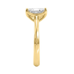 14K YELLOW GOLD 2 1/2CT RADIANT DIAMOND LADIES RING 