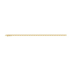 Fancy Oval Shape Diamond Ladies Tennis Bracelet in 14K Yellow Gold 4CT (Color F-G -Clarity VS1/VS2)