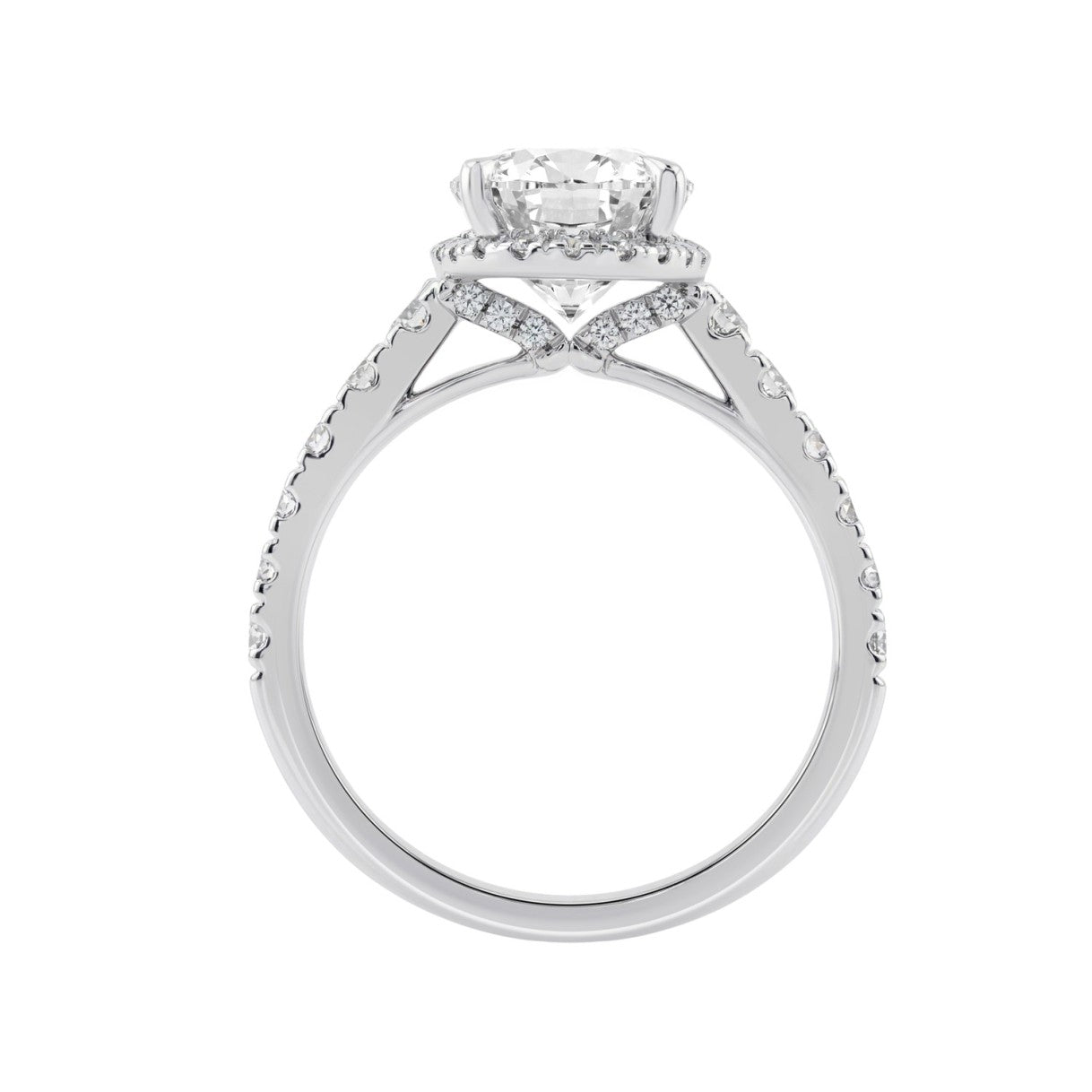 14K White Gold 4 3/4Ct Oval Cut Lab-Grown Diamond Engagement Ring With Hidden Halo Round & Oval Bridal Ring Set For Women 4Ct Oval Center Stone (Color F-G -Clarity Vs1/Vs2)