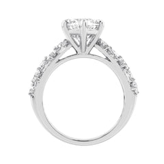 Luxury 14K White Gold Diamond Ring 6 1/4Ct Marquise Center Stone With Pear &amp; Round Diamonds, Women Fashion Engagement Ring (Color F-G -Clarity Vs1/Vs2)