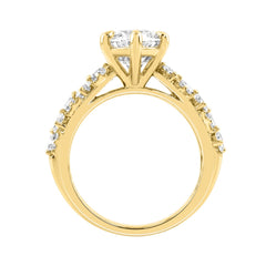 Luxury 14K Yellow Gold Diamond Ring 6 1/4Ct Marquise Center Stone With Pear &amp; Round Diamonds, Women Fashion Engagement Ring (Color F-G -Clarity Vs1/Vs2)