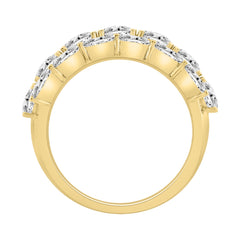 14K Yellow Gold 5 1/3Ct Oval Diamond Cluster Ring For Women Luxury Statement Fashion Ring (Color F-G -Clarity Vs1/Vs2)