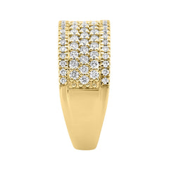 Elegant 14K Yellow Gold 1.00Ct Round Diamond Band Women Classic Band Jewelry (Color F-G -Clarity Vs1/Vs2)