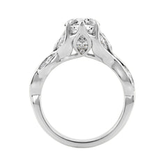 Elegant 14K White Gold 4 1/5Ct Marquise Diamond Ring Women Fashion Engagement Ring (Color F-G -Clarity Vs1/Vs2)