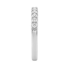 14K White Gold 1/2Ct Men's Round Cut Lab Grown Diamond Fashion Band