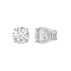 14K White Gold 5.00 Ct Lab Grown Round Diamond Stud Earrings Brilliant Cut Diamond Earrings For Women
